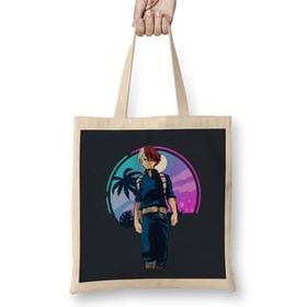 Humuts Todoroki Shoto My Hero Academia Bez Uzun Saplı Açık Bej Rengi Çanta