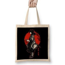 Humuts Tomioka Giyuu Giyu Red Moon Bez Uzun Saplı Açık Bej Rengi Çanta