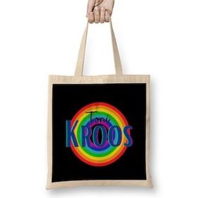 Humuts Toni Kroos Vintage Retro Rainbow Style Bez Uzun Saplı Açık Bej Rengi Çanta