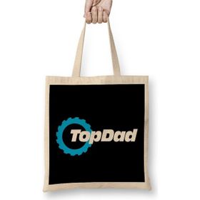 Humuts Top Dad Top Gear Logo Bez Uzun Saplı Açık Bej Rengi Çanta