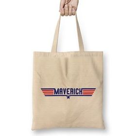 Humuts Top Gun Maverick Text Bez Uzun Saplı Açık Bej Rengi Çanta