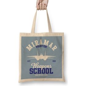 Humuts Top Gun Miramar Weapons School Bez Uzun Saplı Açık Bej Rengi Çanta