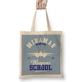 Humuts Top Gun Miramar Weapons School Bez Uzun Saplı Açık Bej Rengi Çanta