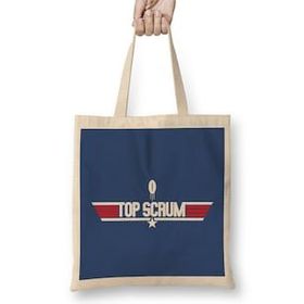 Humuts Top Gun Top Scrum Rugby Ball Logo Bez Uzun Saplı Açık Bej Rengi Çanta