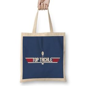 Humuts Top Gun Top Tackle Rugby Ball Logo Bez Uzun Saplı Açık Bej Rengi Çanta