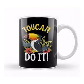 Humuts Toucan Do It Funny You Can Do It Pun Happy Bird Kupa Bardak