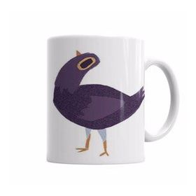 Humuts Trash Dove Mor Güvercin Purple Facebook Sticker Çıkartma Emoji Smiley Syd Weiler Kupa Bardak