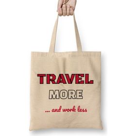 Humuts Travel More Work Less for Travelers Uzun Saplı Bez Çanta