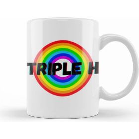 Humuts Triple H Vintage Retro Rainbow Style Warriors Design Wrestlers Gift Kupa Bardak