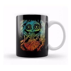 Humuts Trippy Psychedelic Spider Aesthetic Artistic Kupa Bardak