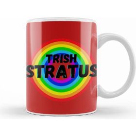 Humuts Trish Stratus Vintage Retro Rainbow Style Warriors Design Wrestlers Gift Kupa Bardak