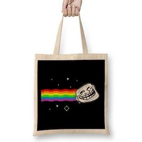 Humuts Troll Face Nyan Cat Meme Bez Çanta