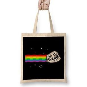 Humuts Troll Face Nyan Cat Meme Bez Çanta