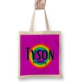 Humuts Tyson Fury- Retro Rainbow Style Bez Kadın Günlük Çanta