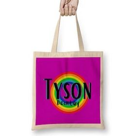 Humuts Tyson Fury- Retro Rainbow Style Bez Kadın Günlük Çanta