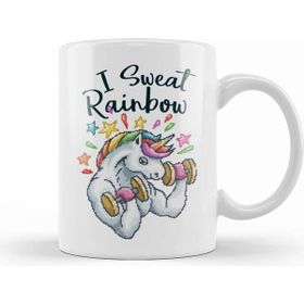 Humuts Unicorn I Sweat Rainbow Pixel Art Kupa