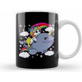 Humuts Unicorn Riding Narwhal Adorable Unicorn Of The Sea Kupa