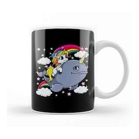 Humuts Unicorn Riding Narwhal Adorable Unicorn Of The Sea Kupa