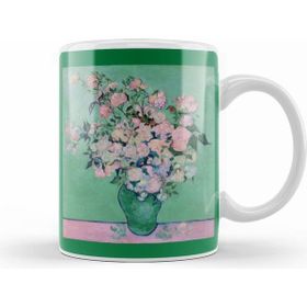 Humuts Van Gogh Pink Roses In A Vase Kupa