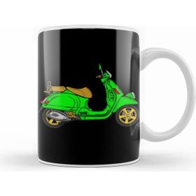 Humuts Vespa Lover Green Scooter Kupa