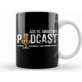 Humuts Vintage Ask Me About My Podcast Distressed Kupa