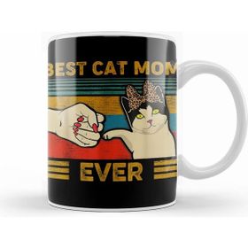 Humuts Vintage Best Cat Mom Ever Fist Bump Gift 01 Kupa