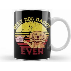 Humuts Vintage Best Dog Dad Ever Cool Fathers Day Gift Retro Köpek Kupa