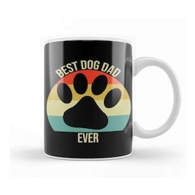 Humuts Vintage Best Dog Dad Ever Kupa