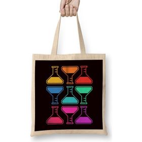 Humuts Vintage Laboratory Retro Chemistry Scientist Microbiology Uzun Saplı Bez Çanta