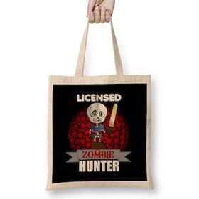 Humuts Vintage Licensed Zombie Hunter Skeleton Halloween Bez Çanta