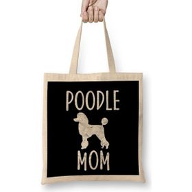 Humuts Vintage Poodle Mom Gift Dog Owner Poodle Mother Bez Çanta