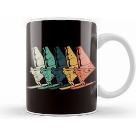 Humuts Vintage Windsurfing Water Sports Retro Windsurfer Surfing Kupa