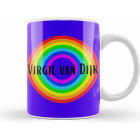 Humuts Virgil Van Dijk Vintage Retro Rainbow Style Kupa