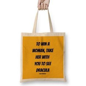 Humuts Vlad Dracula Quotes Gifts - Vintage Retro Rainbow Style Uzun Saplı Bez Çanta