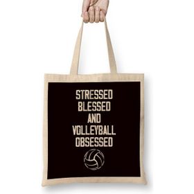 Humuts Volleyball Obsessed Ball Sports Beach Volleyball Player Game Bez Çanta
