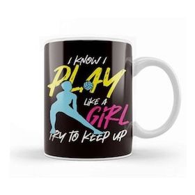 Humuts Volleyball Player Girl Coach Team Ball Sports Training Game Kupa