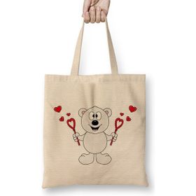 Humuts We Bare Bears Ice Bear Aşk Bez Kadın Günlük Çanta