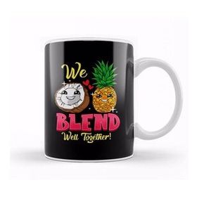Humuts We Blend Well Together Funny Pineapple Coconut Pun Kupa