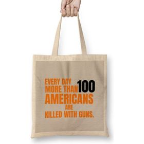 Humuts Wear Orange Every Day More Than 100 Amerıcans Are Kılled Wıth Guns Bez Kadın Günlük Çanta