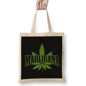 Humuts Weed Marijuana Cannabis Bez Uzun Saplı Açık Bej Rengi Çanta