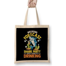 Humuts Weekend Forecast Shark Party With Drinking Bez Uzun Saplı Açık Bej Rengi Çanta
