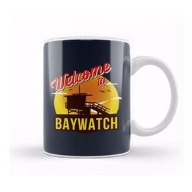 Humuts Welcome To Baywatch Lifeguard Tower Sunset Kupa