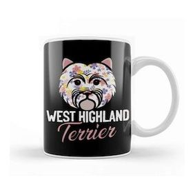 Humuts West Highland White Terrier Owner Floral Dog Breed Westie Kupa