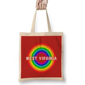 Humuts West Virginia Vintage Retro Rainbow Style Bez Uzun Saplı Açık Bej Rengi Çanta