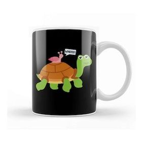 Humuts Wheee Snail Riding On Turtle Adorable Animal Kupa