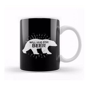 Humuts Will Hug For Beer Funny Bear Drinking Kupa