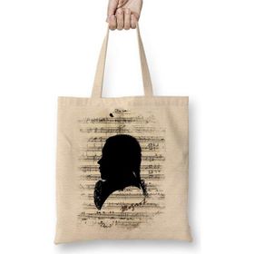 Humuts Wolfgang Amadeus Mozart Piyano Müzik Notaları Bez Kadın Günlük Çanta