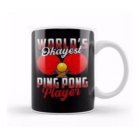 Humuts World's Okayest Ping Pong Player Pun Table Tennis Kupa Bardak
