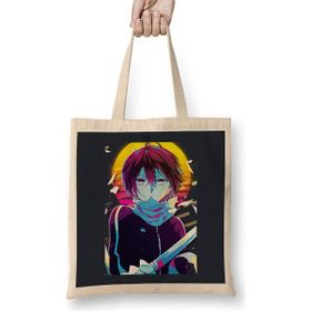 Humuts Yato Noragami Bez Uzun Saplı Açık Bej Rengi Çanta