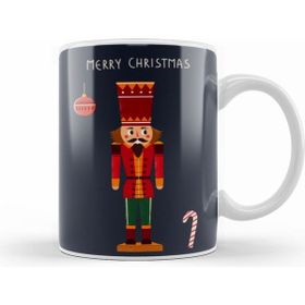 Humuts Yeni Yıl Konseptli Merry Christmas Nutcracker Illustration Kupa